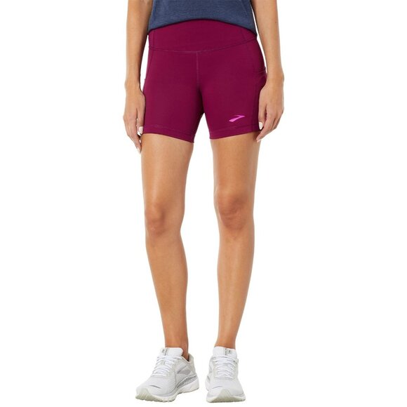 Brooks Women's Method 5" Short Tight Running Athletic Shorts Boysenberry Small - Picture 1 of 9